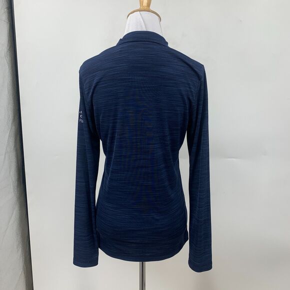 Adidas Long Sleeve Shirt Womens S Small Navy Quarter Zip Insight Cisco Partner - Picture 3 of 15